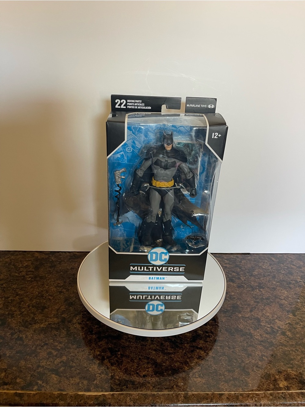 DC Multiverse Batman Figure – Black, Gray & Yellow